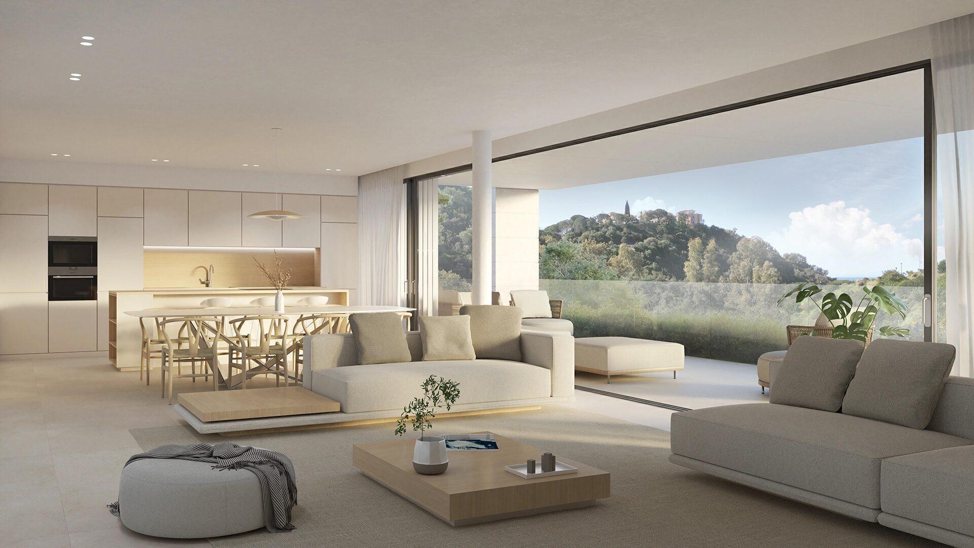 Apartamente noi de 2 si 3 dormitoare in Elviria, Marbella