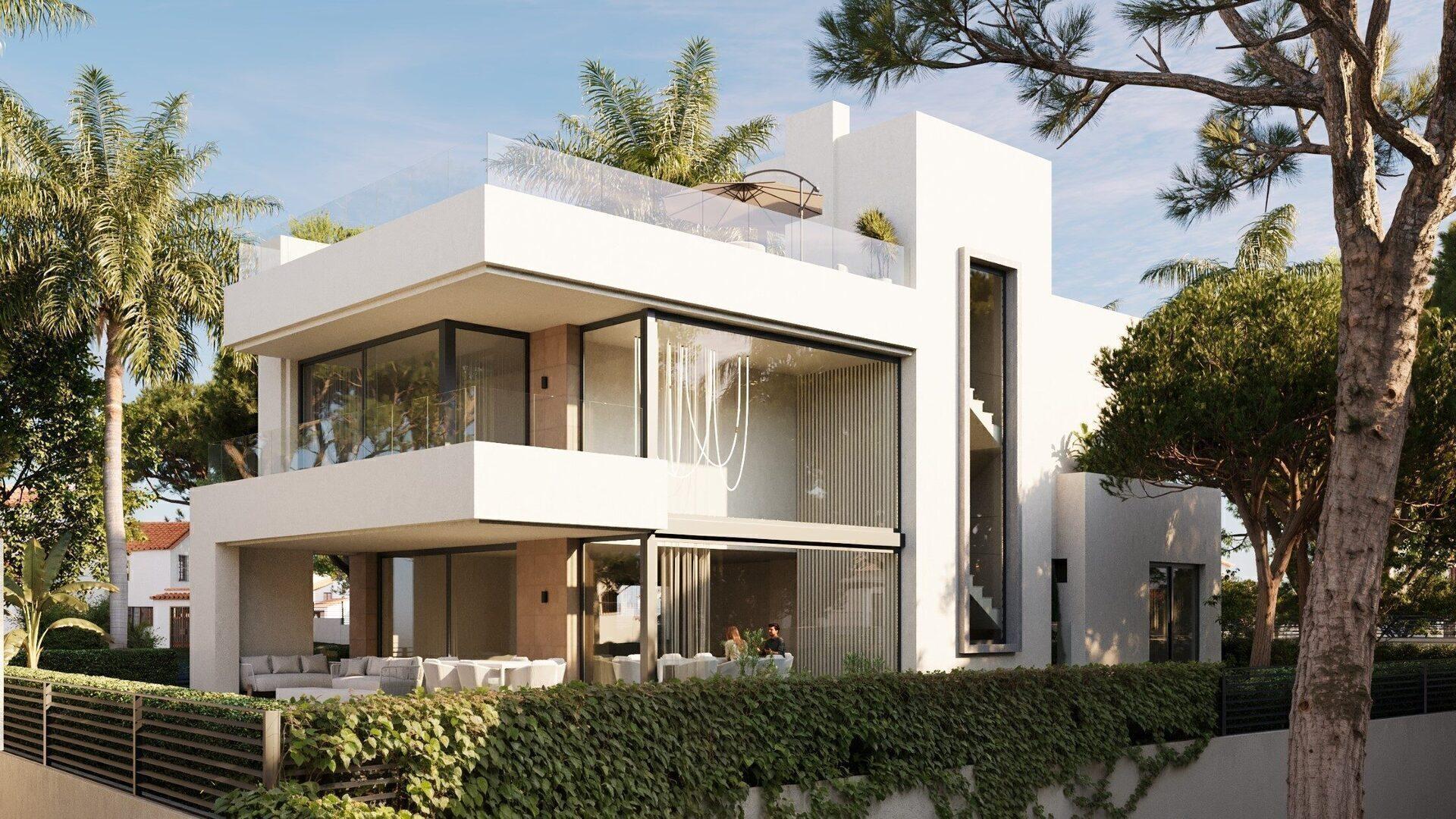 Vile luxoase cu 4 dormitoare lângă plajă în Marbella 11