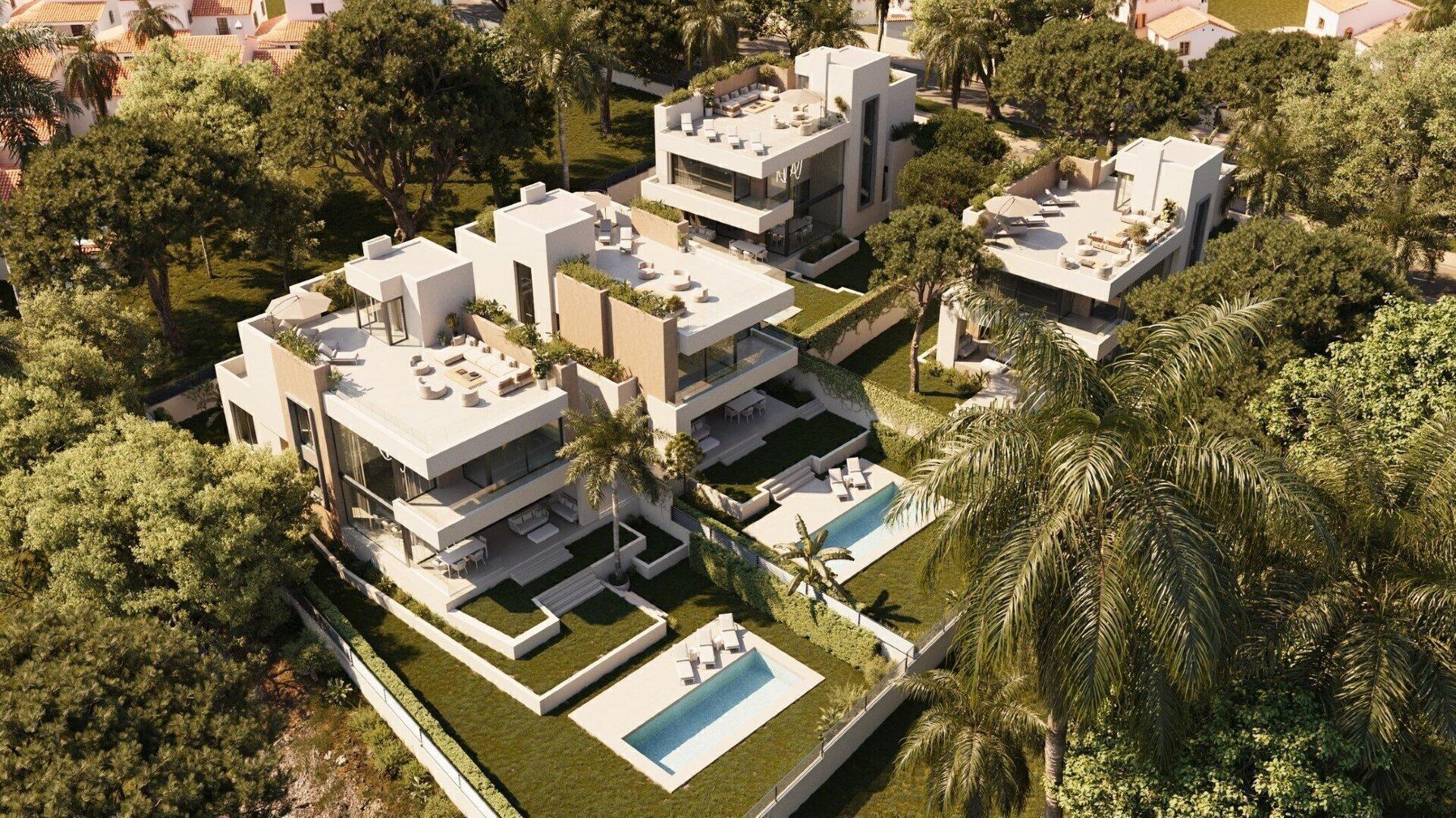 Vile luxoase cu 4 dormitoare lângă plajă în Marbella 22